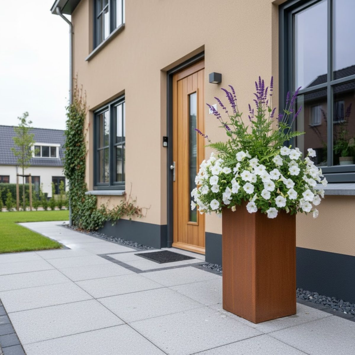 Cortenstaal plantenbak Nova 40 x 40 cm - Afbeelding 2